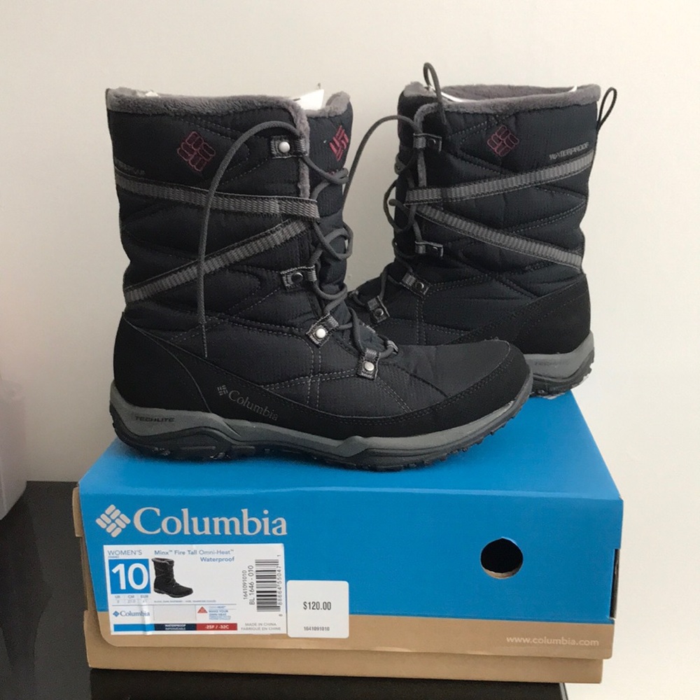 Columbia Minx Fire Tall Omni-Heat Snowboots, 10